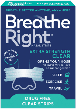 Breathe Right Extra Strength Clear packaging