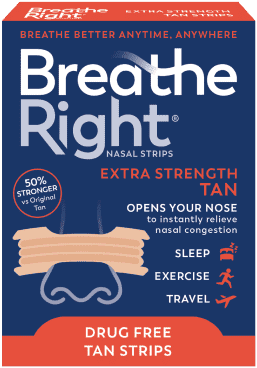 Breathe Right: Nasal Strips to relieve snoring and congestion